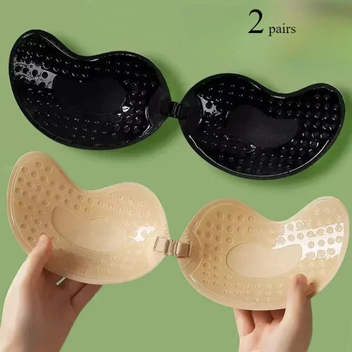 Invisible Lift Strapless Adhesive Bra — 2-Pair Set